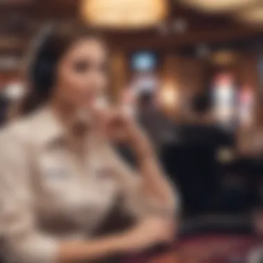 Customer Service Experience at Superslots Casino Customer support chat interface demonstrating responsiveness