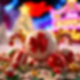 Delightful symbols representing Sweet Bonanza Xmas