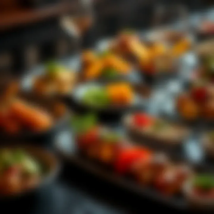 An array of diverse culinary dishes beautifully plated