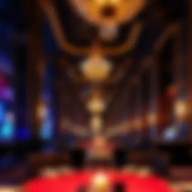 Stunning interior design of the Bacchanal venue, highlighting opulence