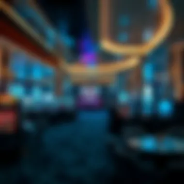 Innovative Interior of Water-Based Casinos Interior view showcasing unique gaming areas of a water-based casino