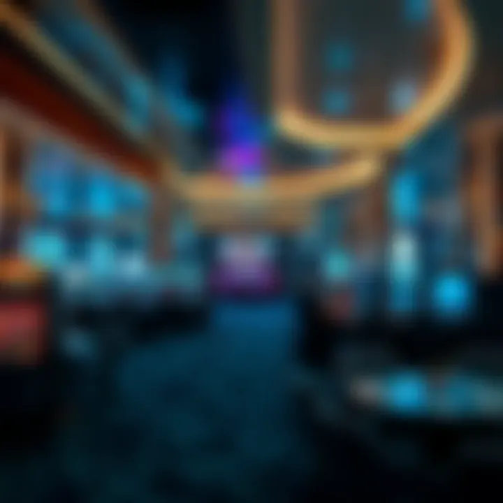 Innovative Interior of Water-Based Casinos Interior view showcasing unique gaming areas of a water-based casino