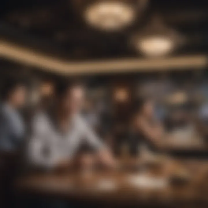 Diverse dining area featuring a variety of culinary options