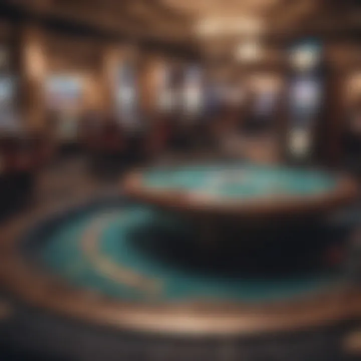 Exciting gaming floor capturing the thrill of entertainment