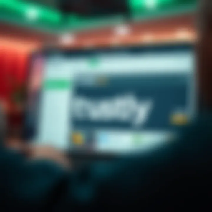 Graphic showcasing the user interface of the Trustly platform.