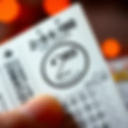Illustration of a lottery ticket with a 2nd chance draw symbol