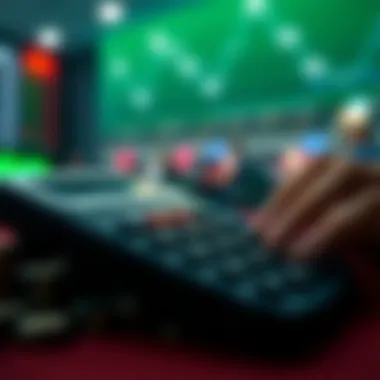 Screenshot of an arbitrage betting calculator in use