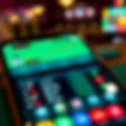 A view of a sports betting app on a smartphone