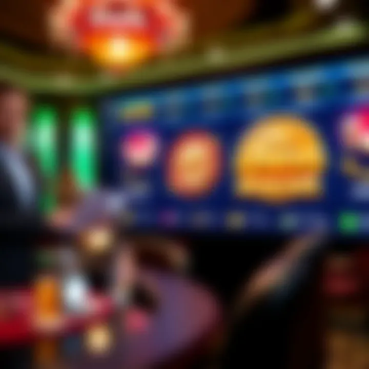 Bonuses displayed on a casino platform