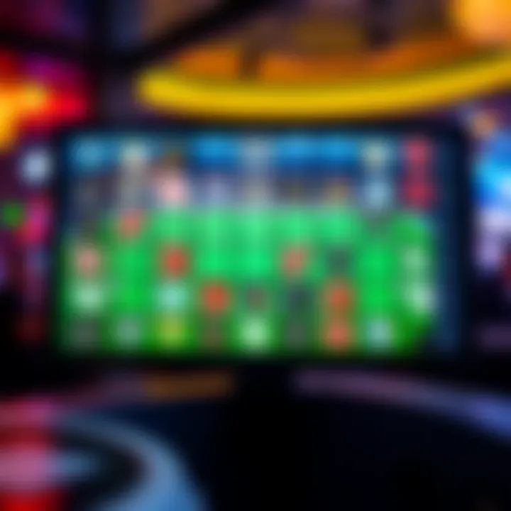 An engaging layout of an online Super Bowl squares grid