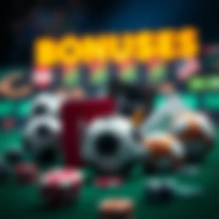 Visual representation of various sports betting bonuses