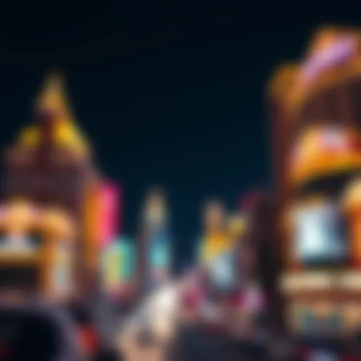 Vibrant Las Vegas Strip at night