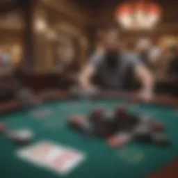 A well-arranged blackjack table showcasing the layout and cards