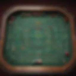 Craps table layout showcasing various betting options