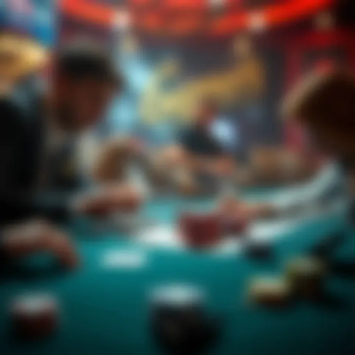 Gappers in Poker Context Illustration showing the concept of gappers in poker