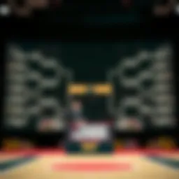 Visual representation of the March Madness bracket structure