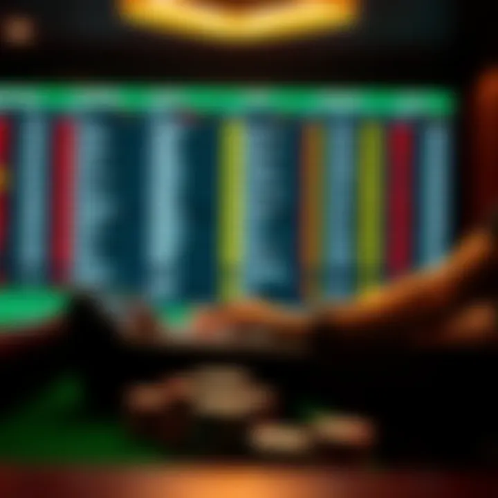 Variety of betting options available to users