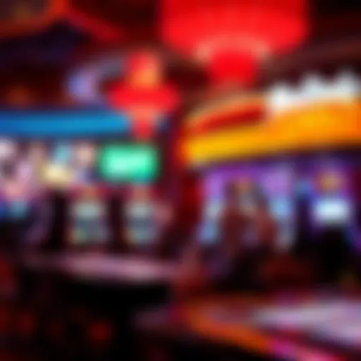 Inside the Wind Creek Casino showcasing vibrant gaming atmosphere