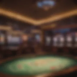 Interior view of World Winner Casino showcasing gaming tables