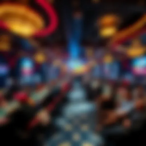 A panoramic view of the WSOP 2021 main event venue filled with enthusiastic participants.